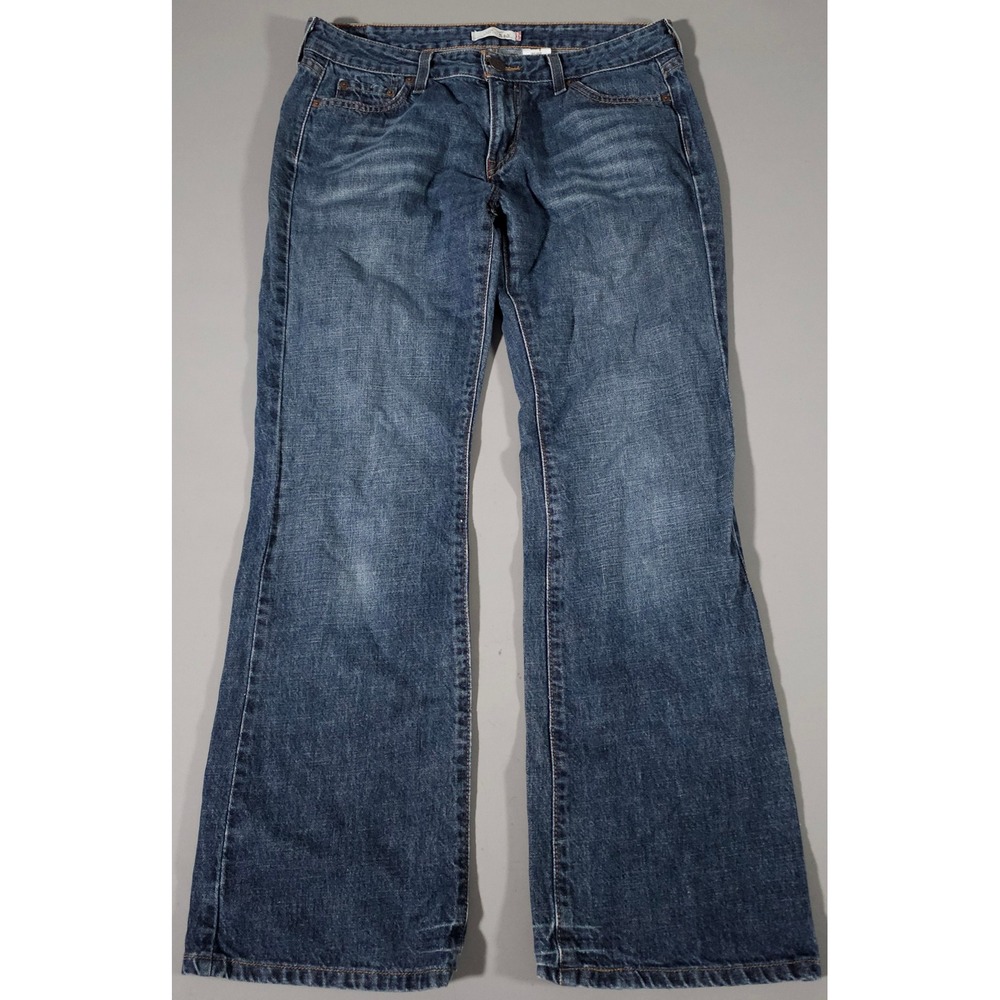 Levi's 545 Low Boot Cut Jeans Womens 12 M Blue Denim 100% Cotton Medium Wash